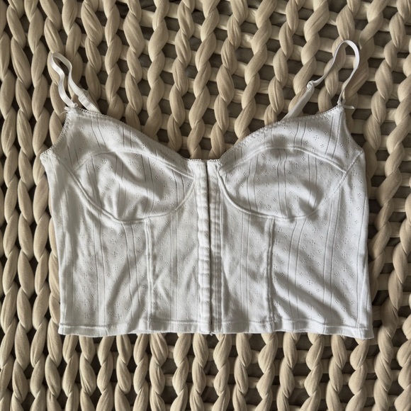 Cou Cou Intimates “The Corselette” Pointelle Bustier Top - Picture 4 of 6